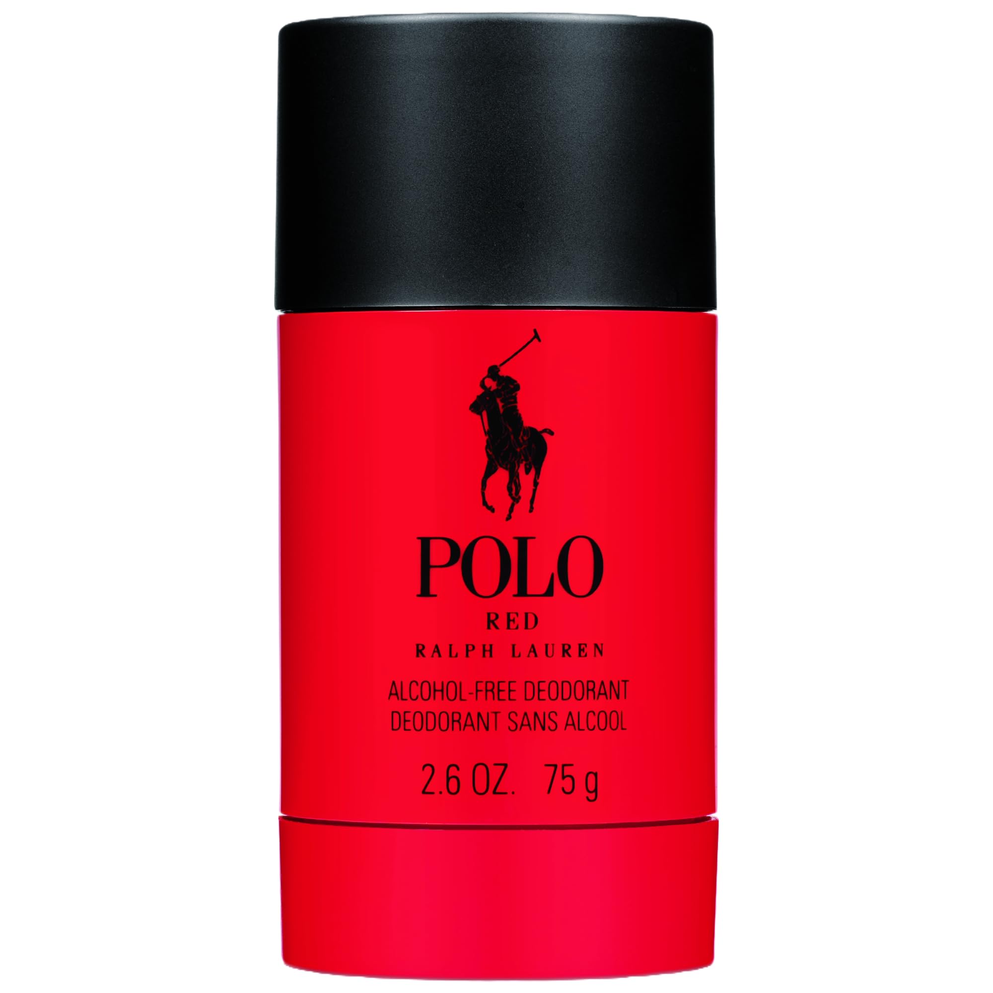 Ralph Lauren Polo Red deodorant stick front view for daily freshness