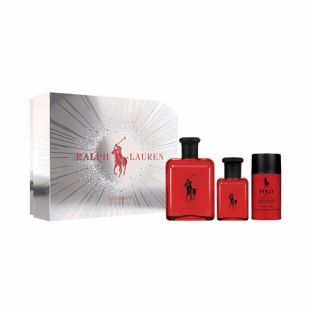 Ralph Lauren Polo Red EDT bottle front shows citrus-spice blend for everyday confidence