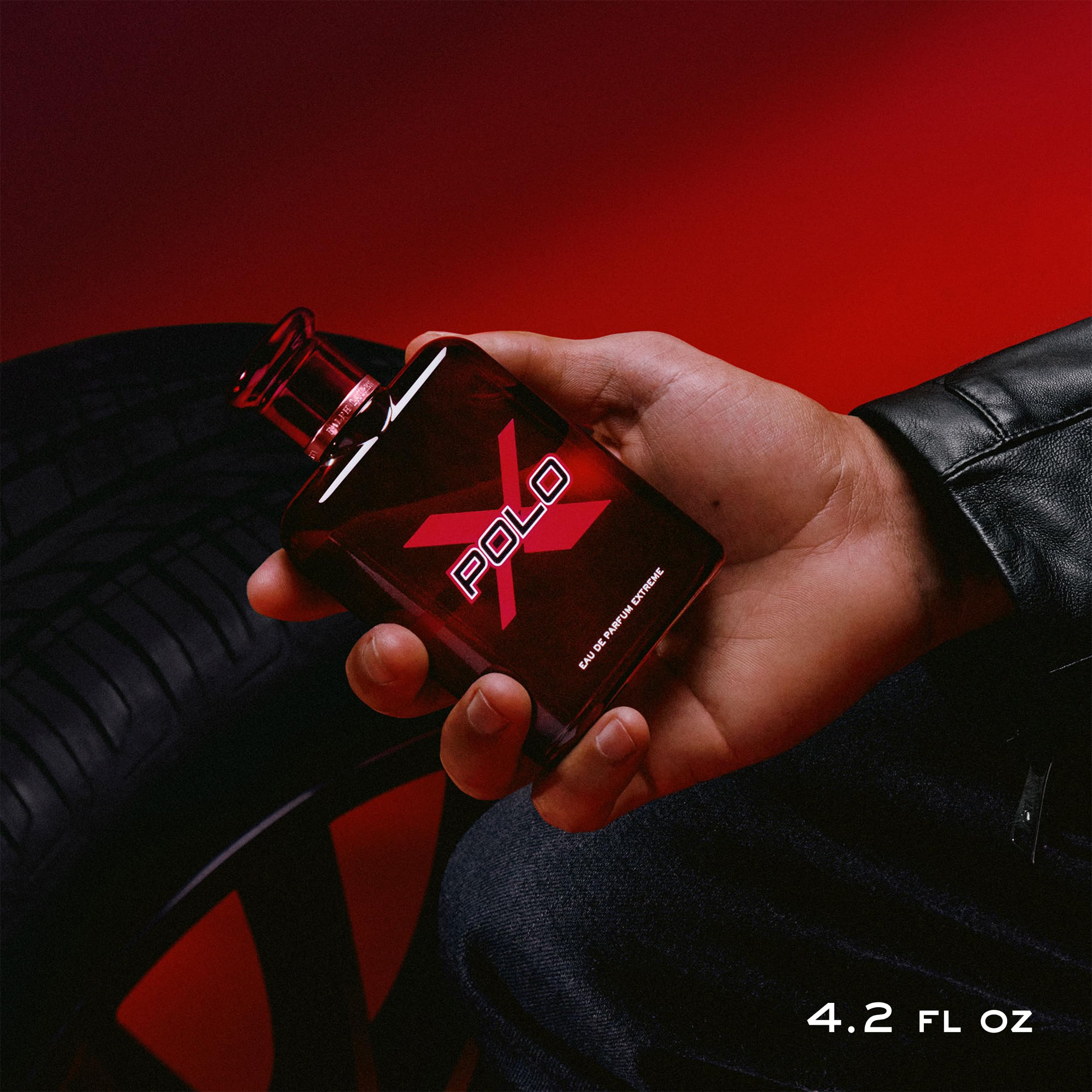 Ralph Lauren Polo Red Extreme leather accord close-up conveys depth and sophistication