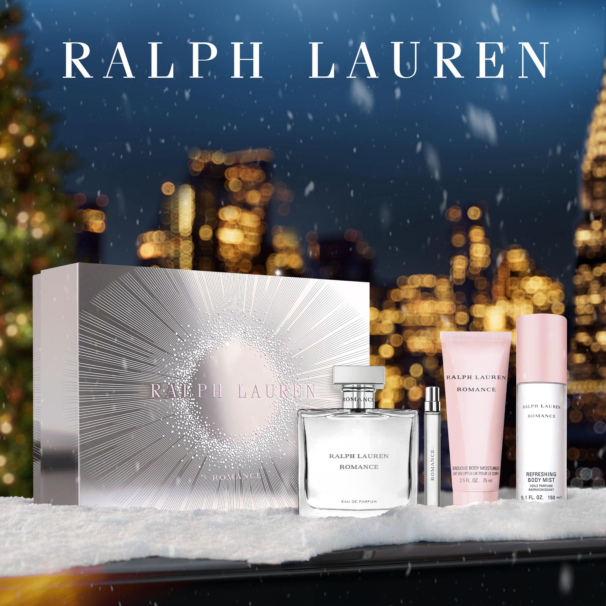 Ralph Lauren Romance body lotion smooths skin with a subtle fragrance.