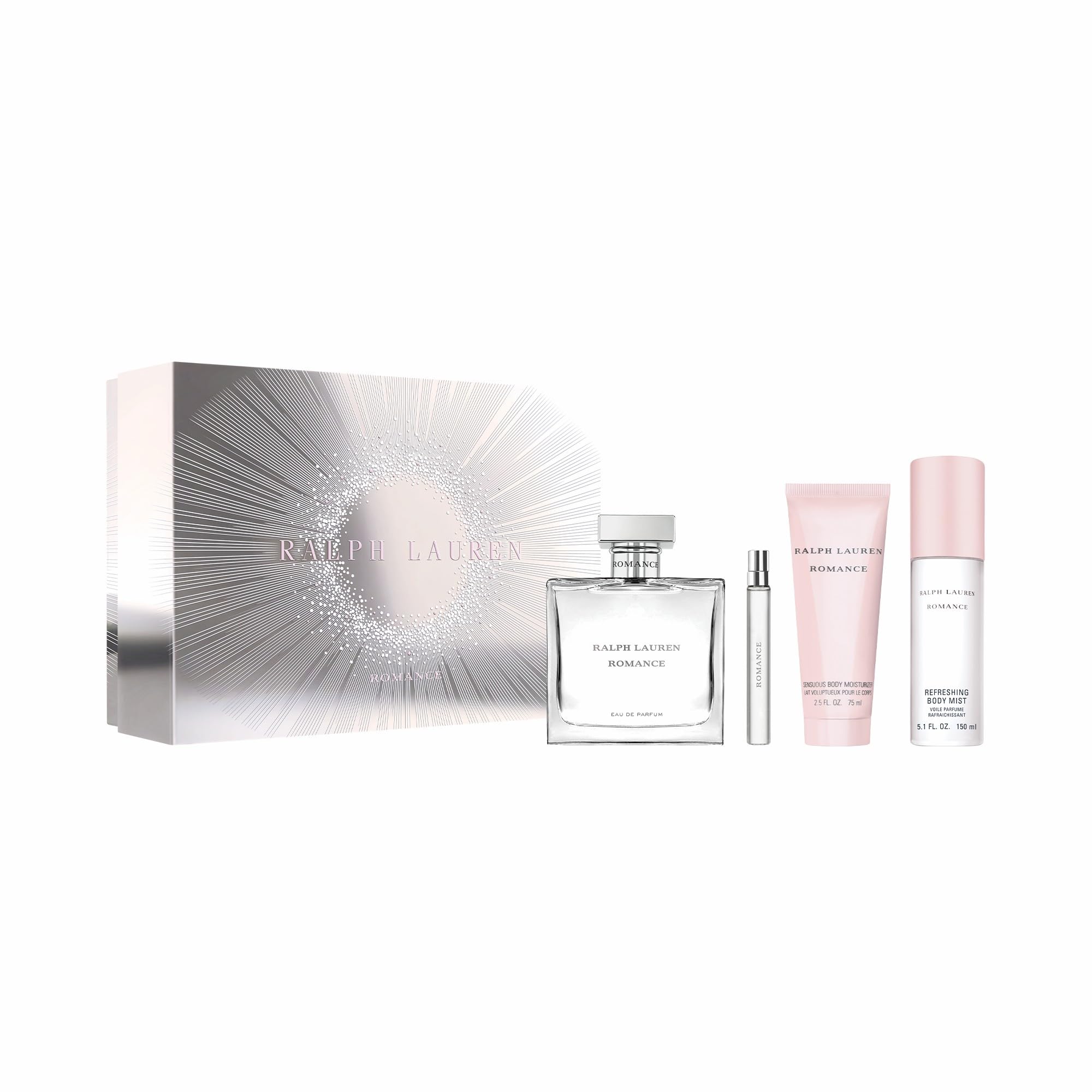 Ralph Lauren Romance EDP full-size bottle for a long-lasting floral-woody scent.