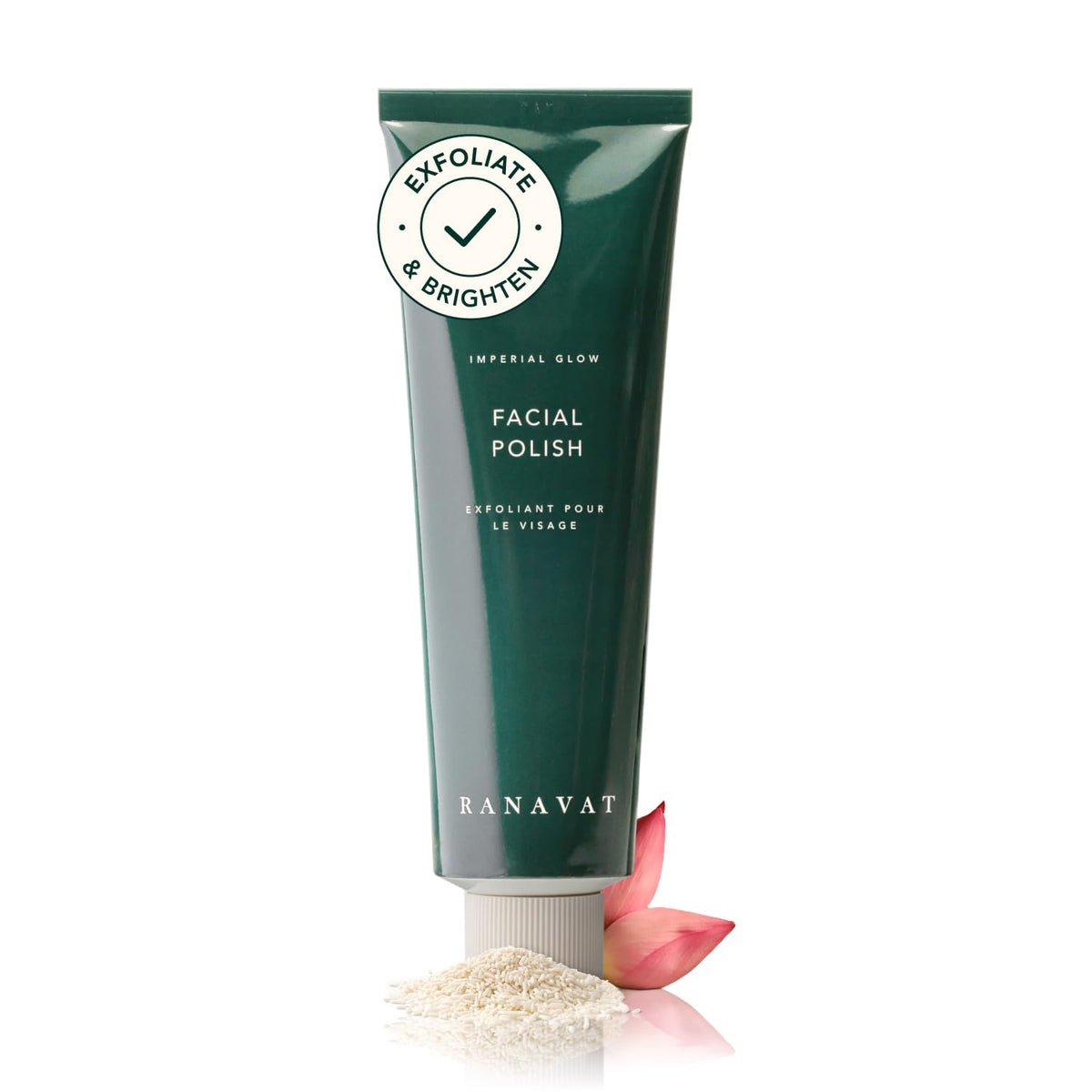 RANAVAT Botanics Balance Face Scrub bottle closeup for smooth exfoliation