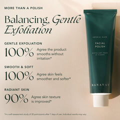 RANAVAT Balance Face Scrub jar open shows luxurious creamy polish for radiant skin