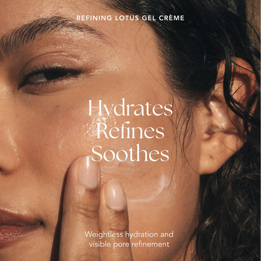 RANAVAT BOTANICS Lotus Gel Cream texture closeup shows smooth, non-greasy finish.