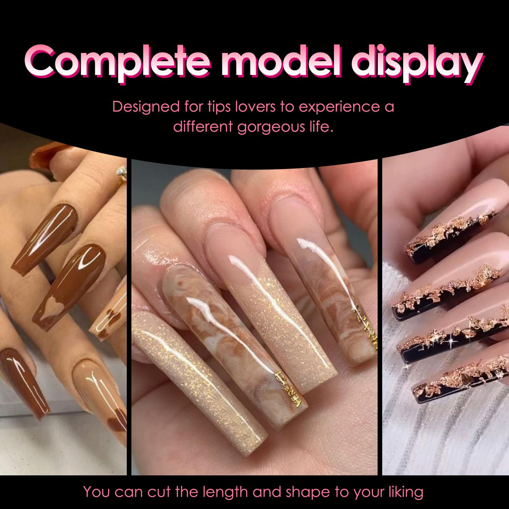 Ranrose nail tips come in 12 sizes for precise finger fit