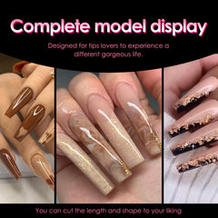 Ranrose nail tips come in 12 sizes for precise finger fit