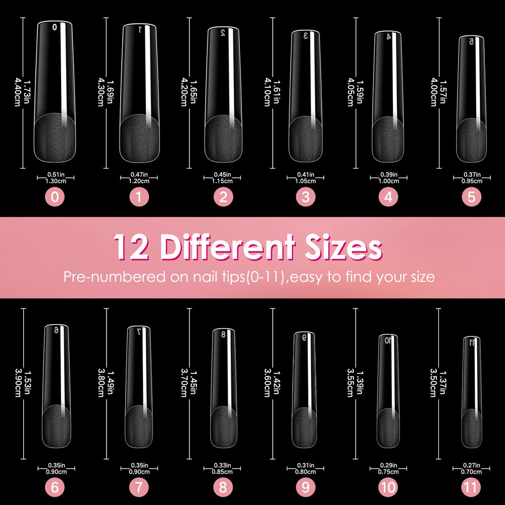 Ranrose XXL length tips can be trimmed to your preferred shape