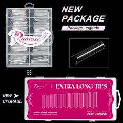 Ranrose XXL tapered square tips provide dramatic length and elegant silhouette.