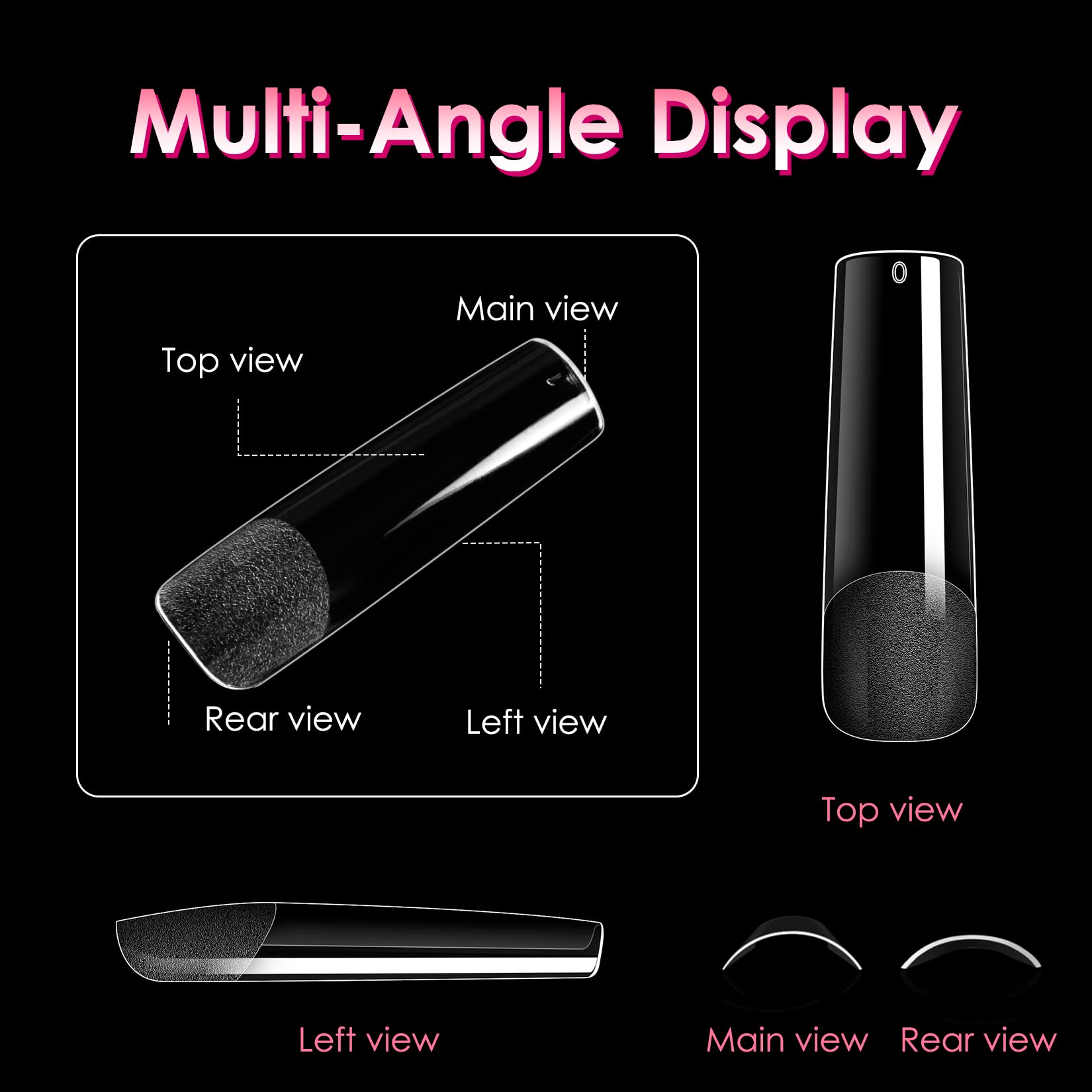 Ranrose soft gel nail tips in new material, flexible and natural-looking