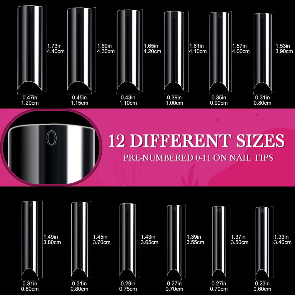 Ranrose includes 12 sizes neatly organized for easy selection.