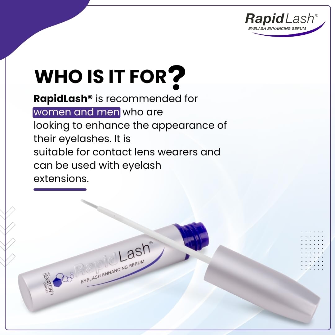 RapidLash clean formula badge emphasizes cruelty-free ingredients.