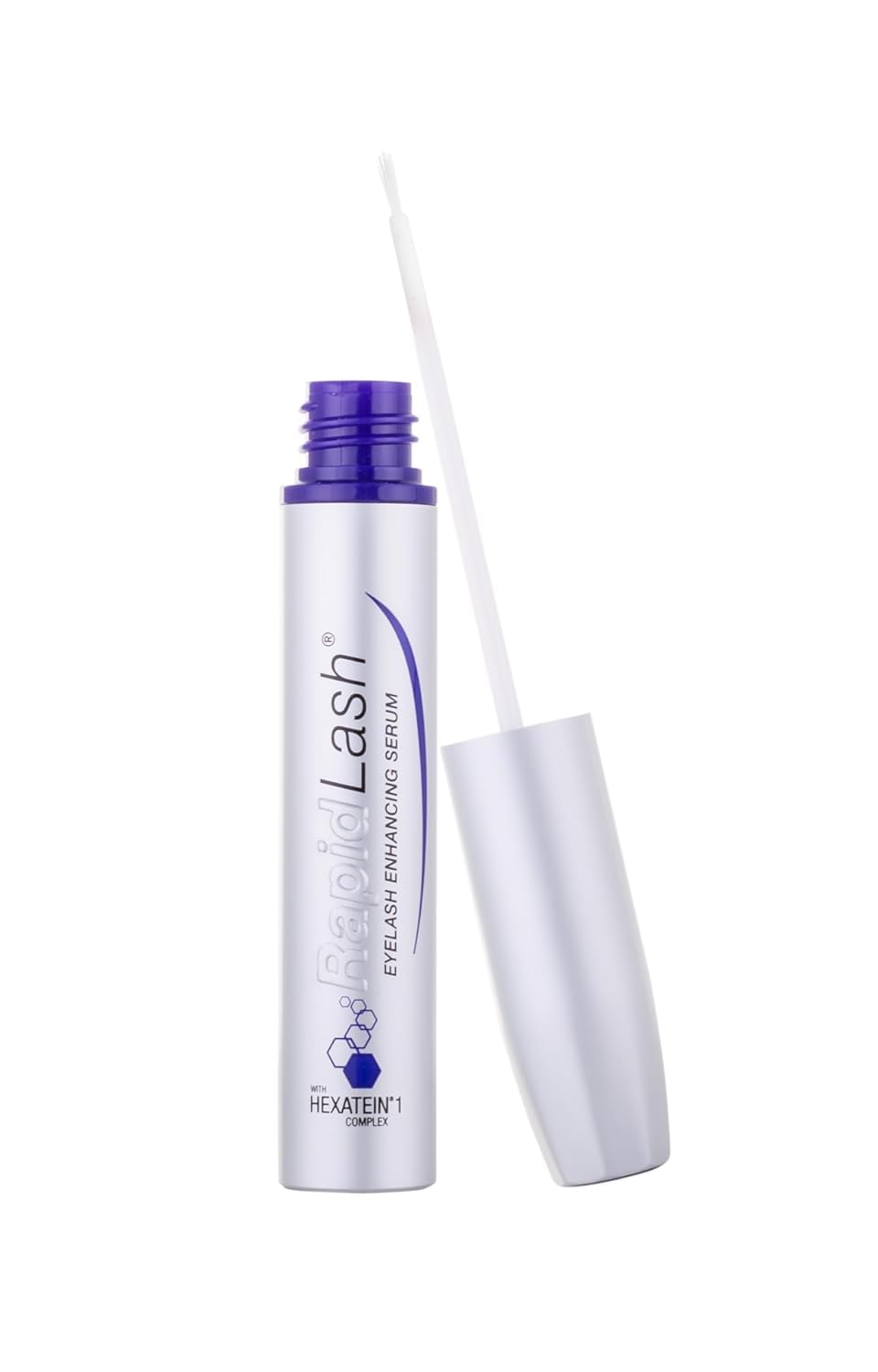 RapidLash eyelash serum bottle for nightly lash care and hydration.