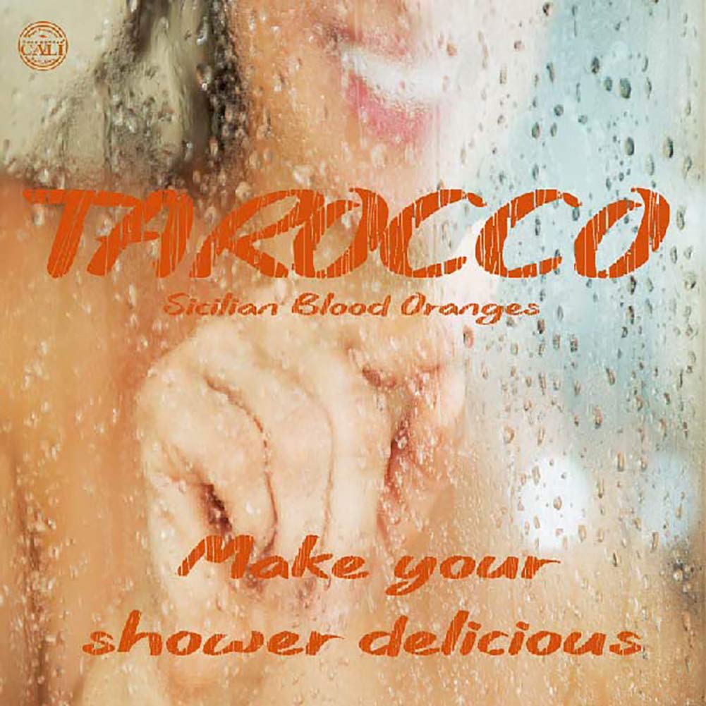 RAPSI Baronessa Cali Tarocco bottle close-up shows rich moisturizing lather texture