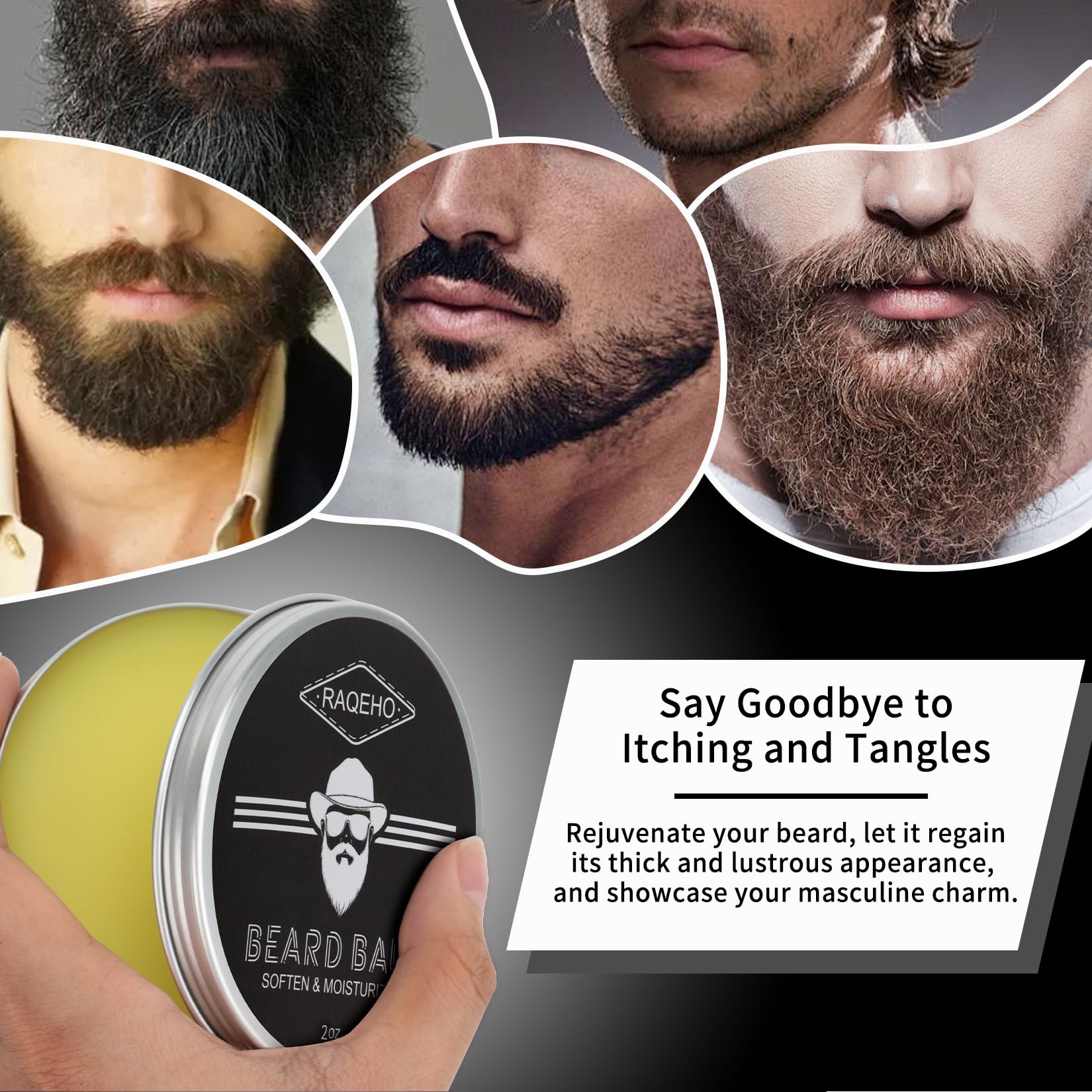 RAQEHO sandalwood scent emphasis in daily grooming routine.
