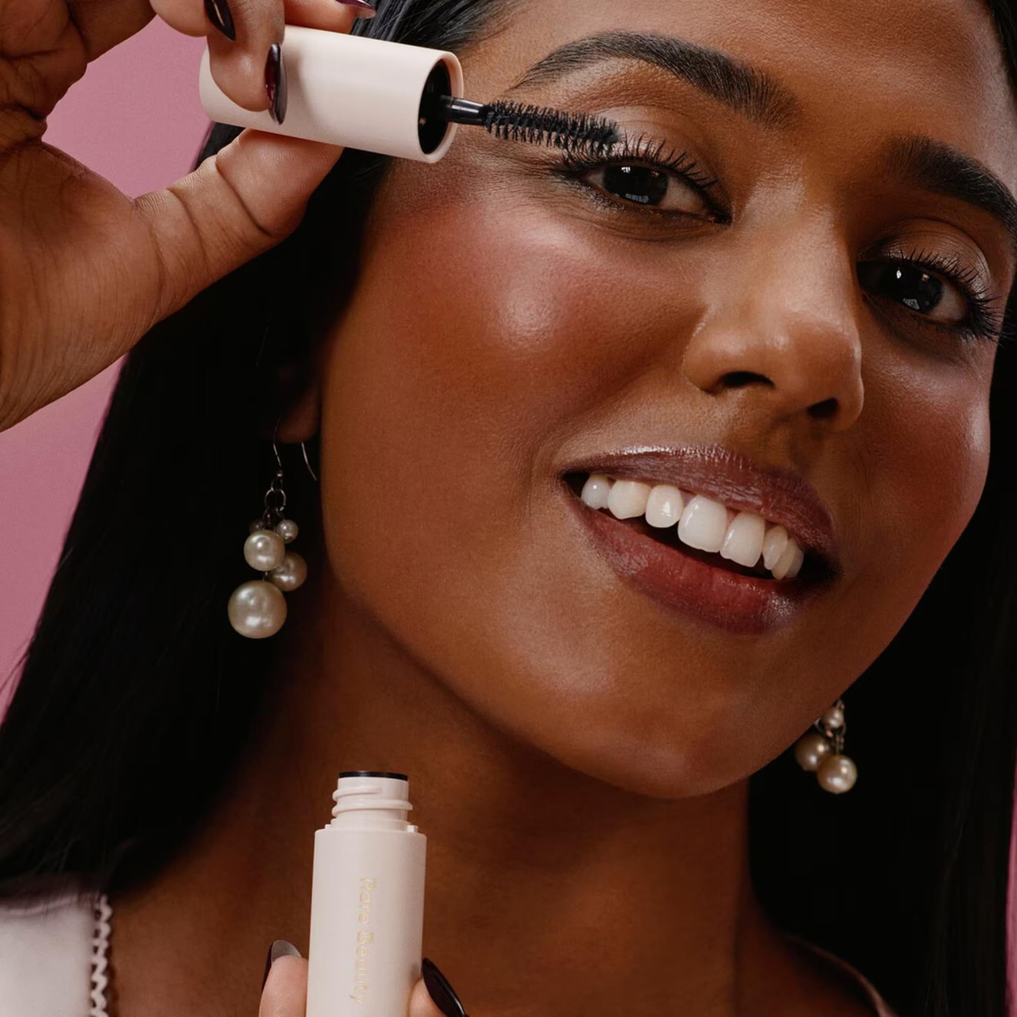 Rare Beauty Brow Harmony clear lifting gel provides flexible hold for natural-looking brows.