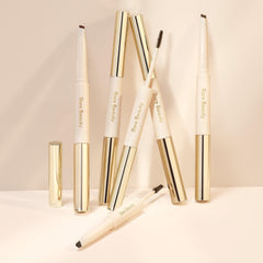 Rare Beauty Brow Harmony gel application demonstrating lift and hold for a soft, defined brow.