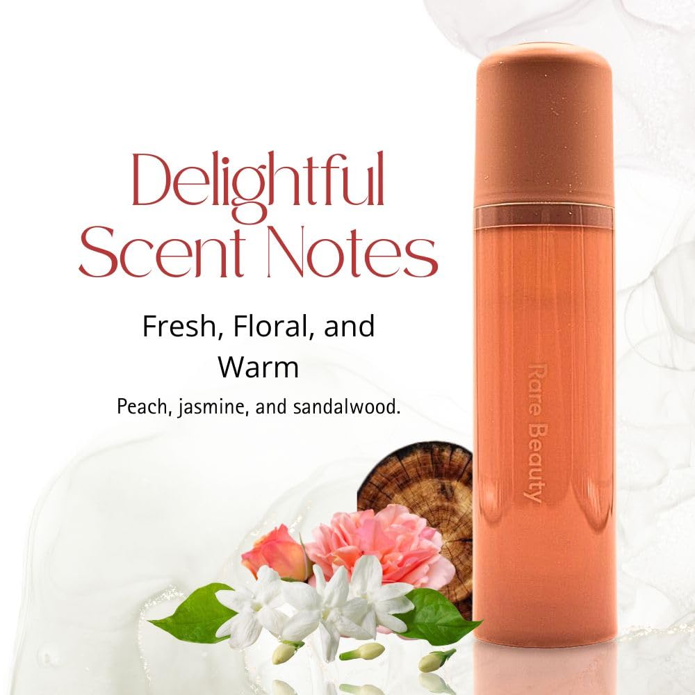 Rare Beauty Comforting Mist peach note elevates daily ritual.