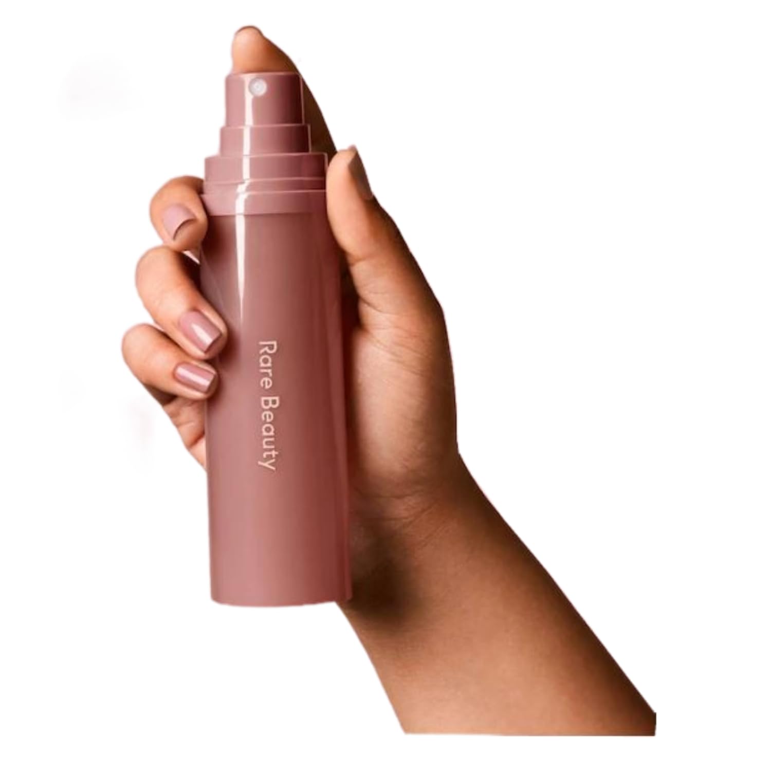 Rare Beauty Find Comfort Fragrance Mist on skin for soft, hydrated feel and gentle aroma.