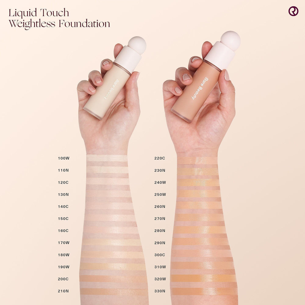 Rare Beauty Liquid Touch natural finish smooths texture without heaviness