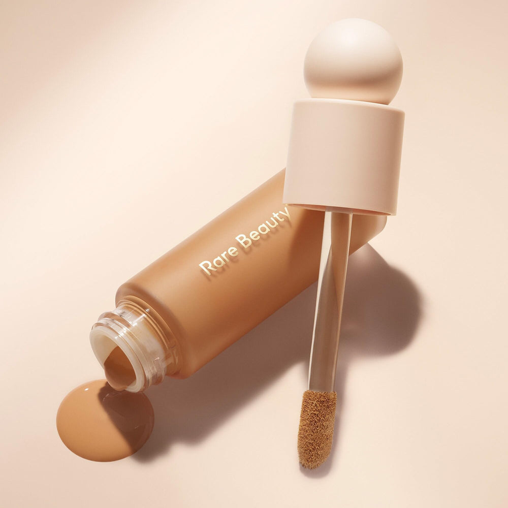 Rare Beauty Liquid Touch medium shade with warm golden undertones for medium skin
