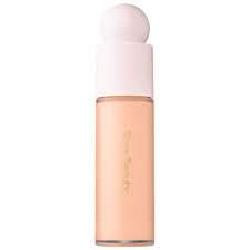 Rare Beauty Liquid Touch No. 160C bottle showing peachy beige shade for lightweight, hydrating coverage