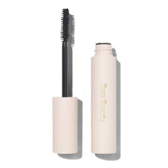 Rare Beauty Perfect Strokes Mascara brush shows universal shape for curl and length