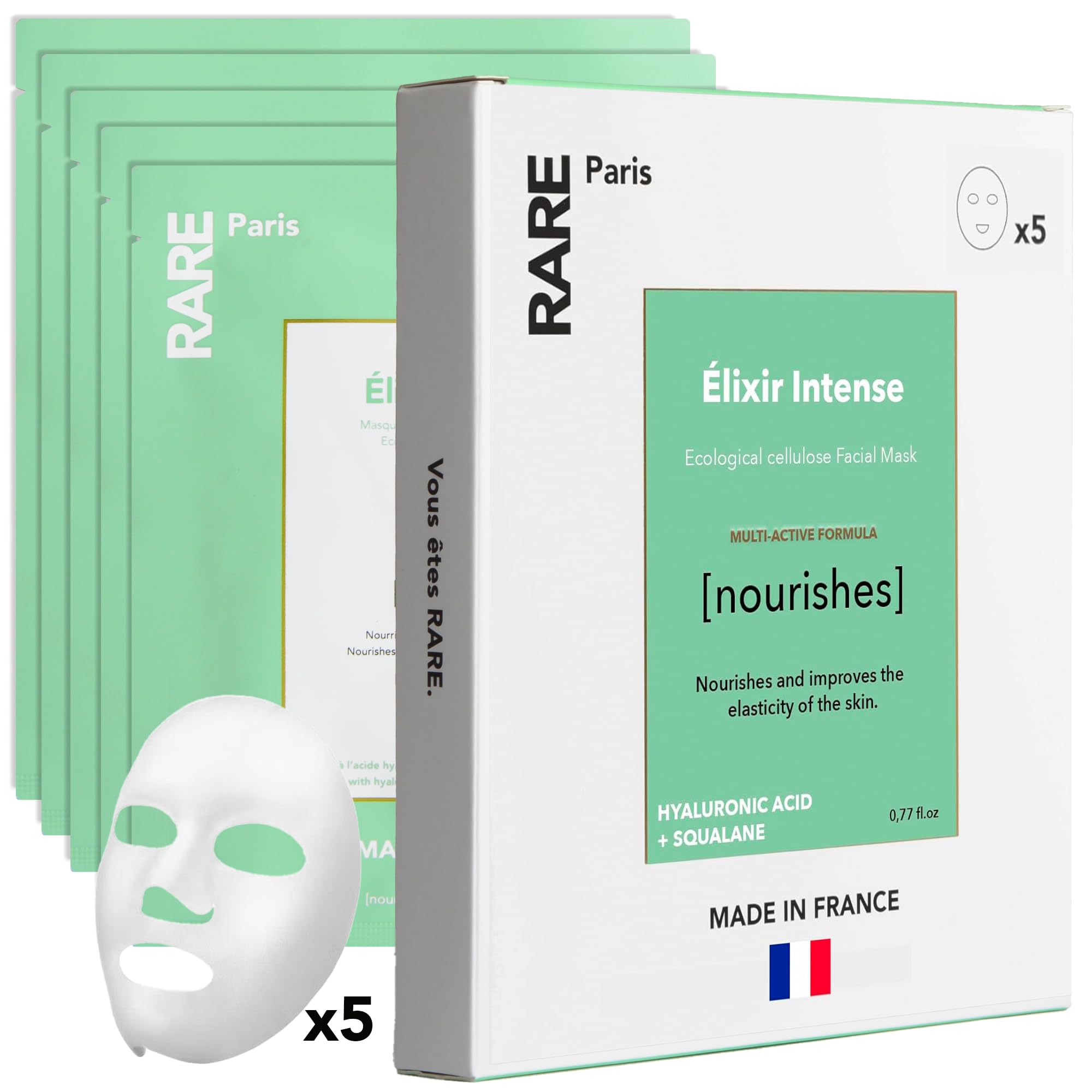 RARE Paris Élixir Intense mask pack ready for nourishing hydration ritual