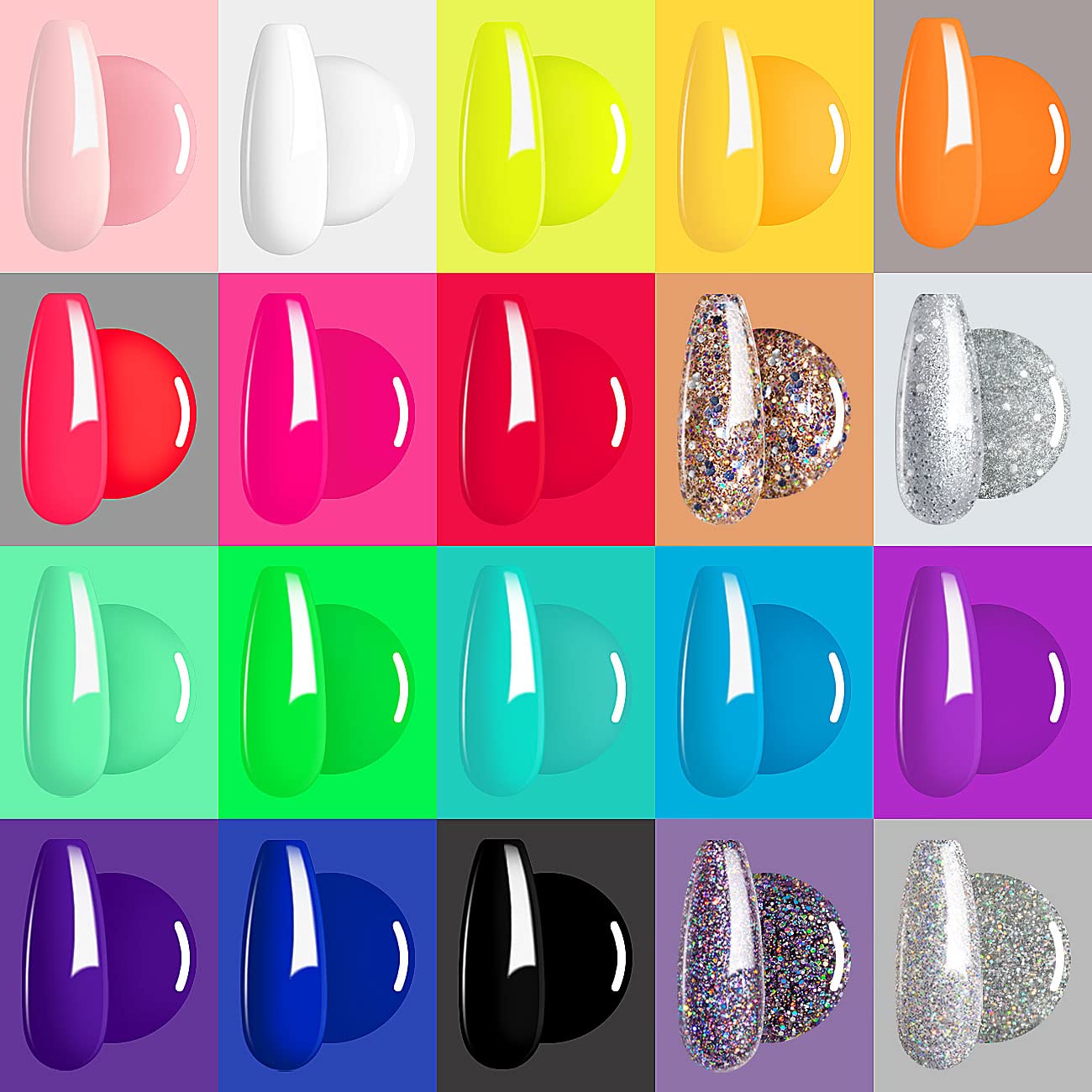RARJSM top coats image emphasizing glossy and matte finish options for gel nails