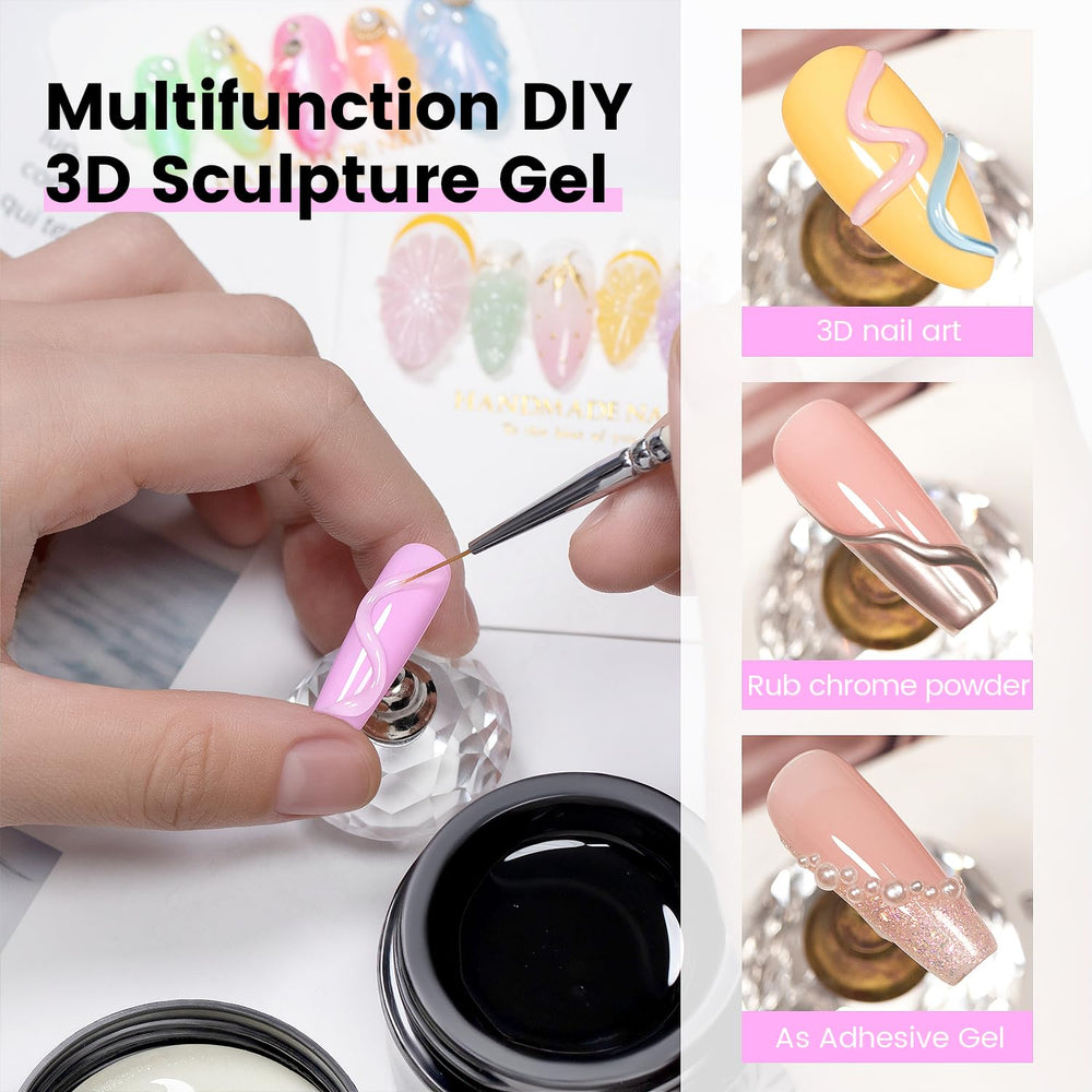 RARJSM 3D Sculpting Gel quick cure for efficient nail art