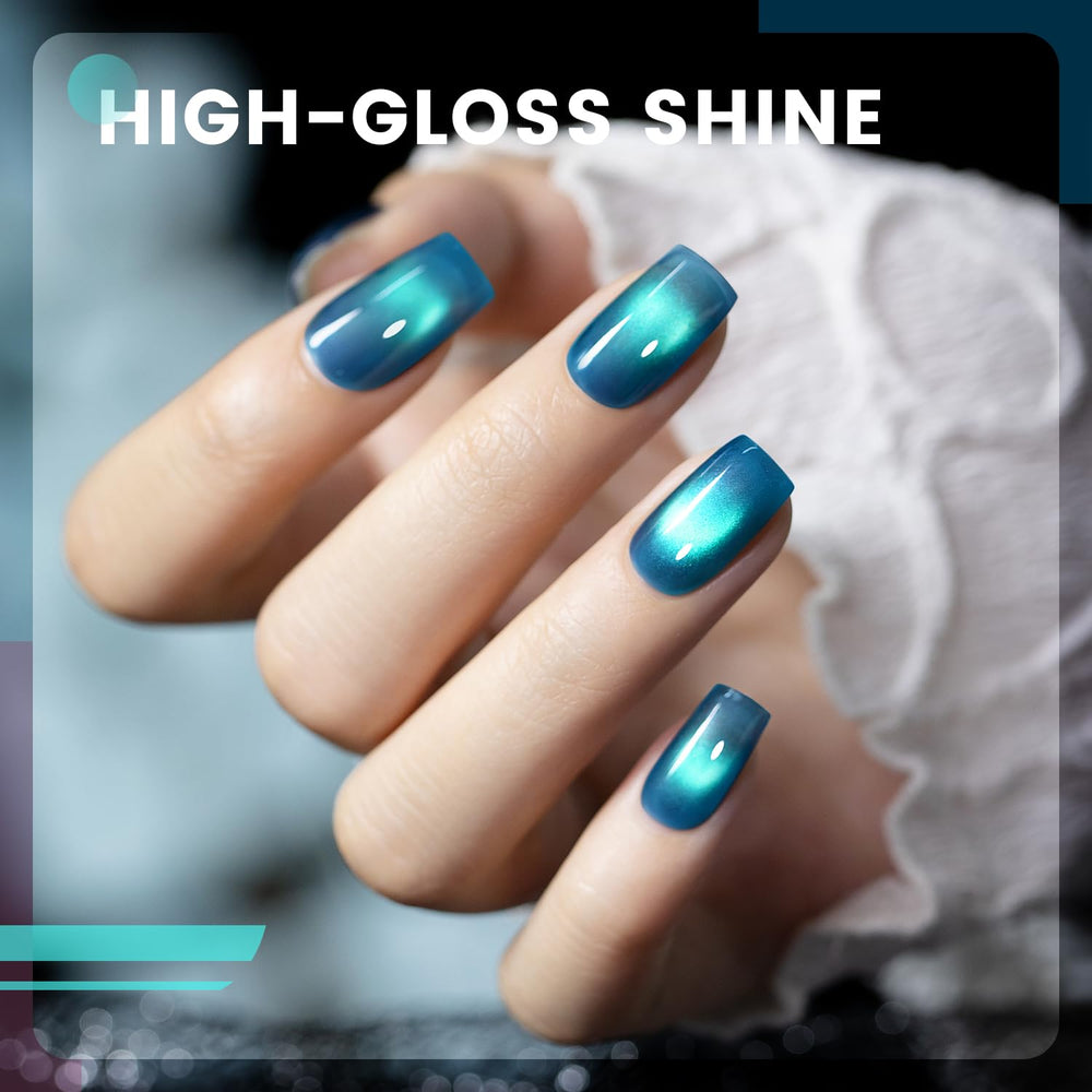 RARJSM Aurora magnetic stick demonstrates cat-eye effect control for nail art