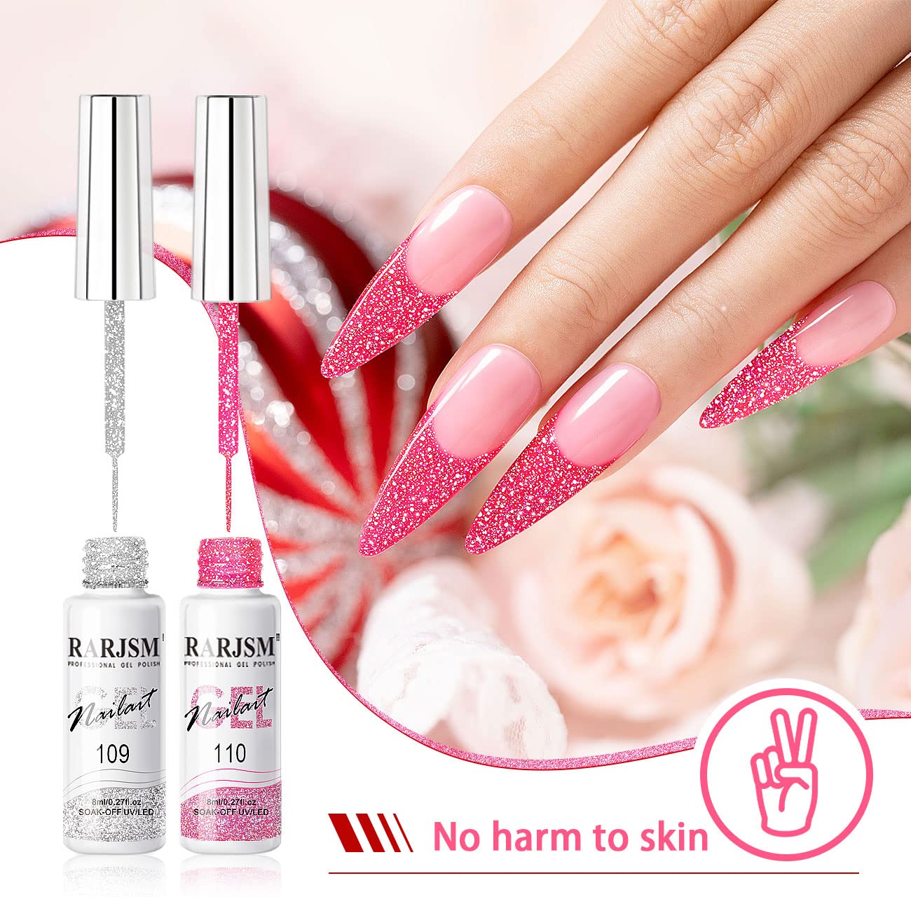 RARJSM built-in thin brush enables precise lines and easy application.