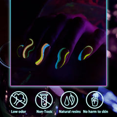RARJSM Built-in Thin Brush Nail Art for precise lines