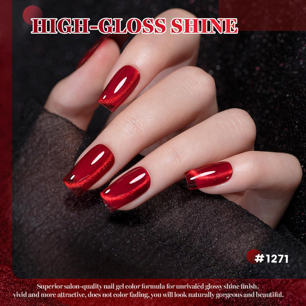 RARJSM Ceramic glitter polish bottle close-up highlights rich color and shine