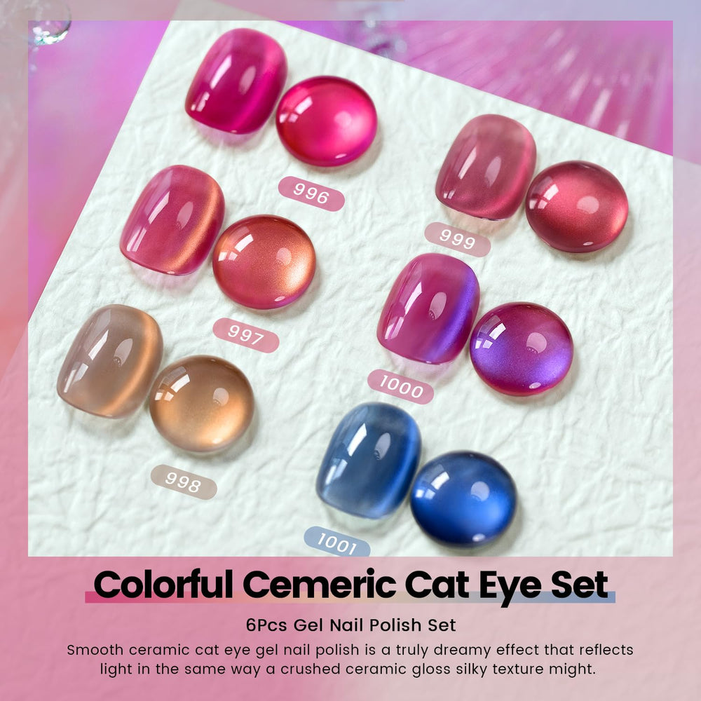 RARJSM Ceramics Glitter Cat Eye Brown polish showcasing rich, warm depth