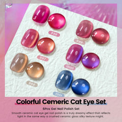 RARJSM Ceramics Glitter Cat Eye Brown polish showcasing rich, warm depth