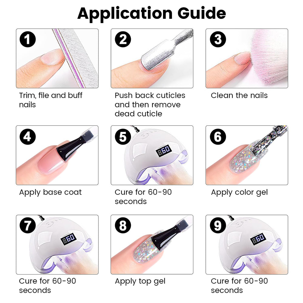 RARJSM compact 15ml packaging makes gel polish portable.