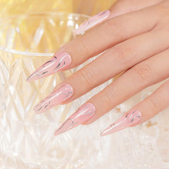RARJSM silver chrome gel for drawing lines, dots, and floral designs