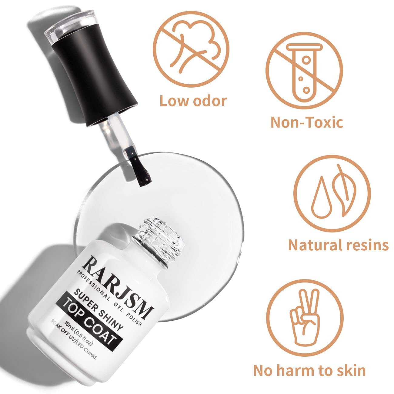 RARJSM Dual gel polish set in 15ml bottles for home use