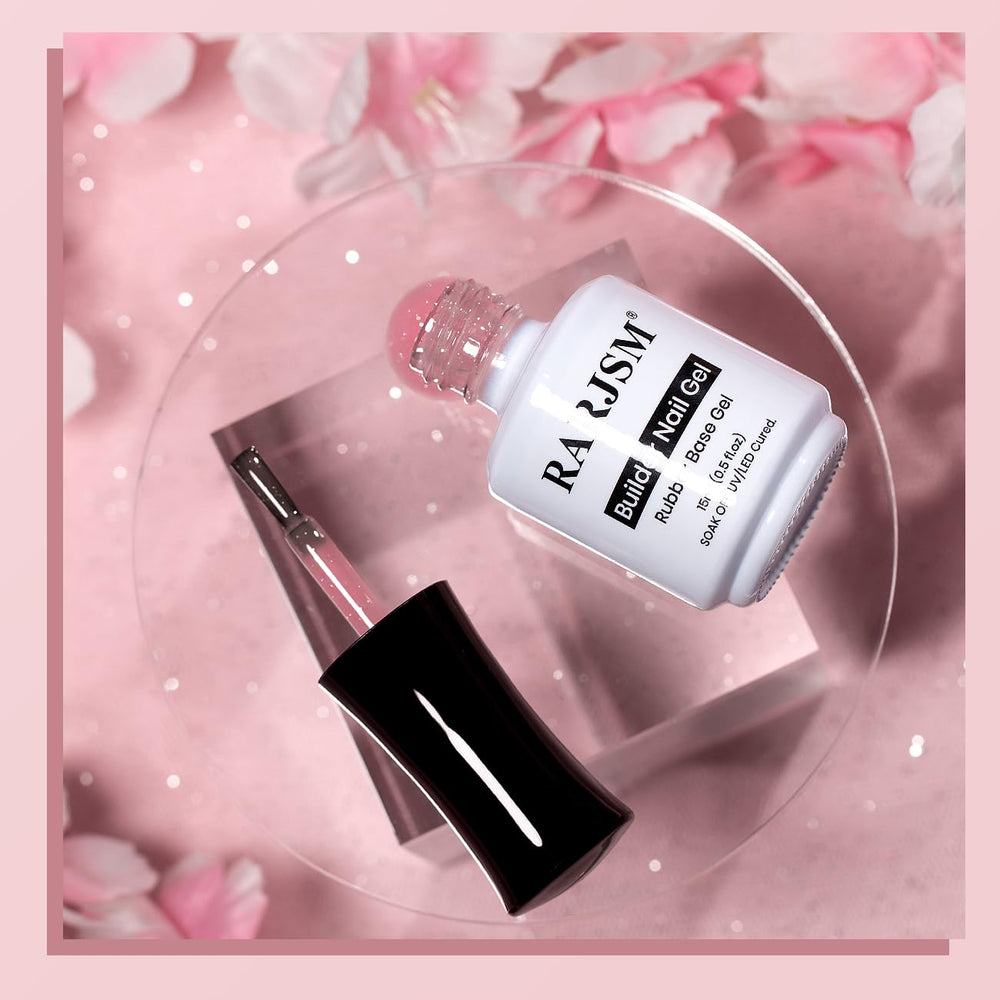 RARJSM extension gel base helps create quick nail length with flexibility.