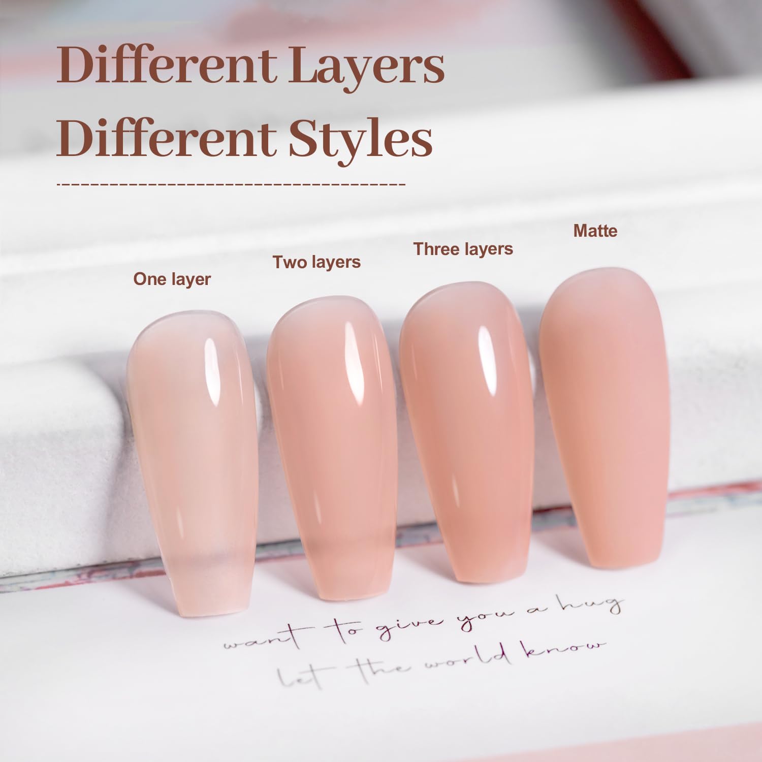 RARJSM French manicure setup with nude base coat for clean edge