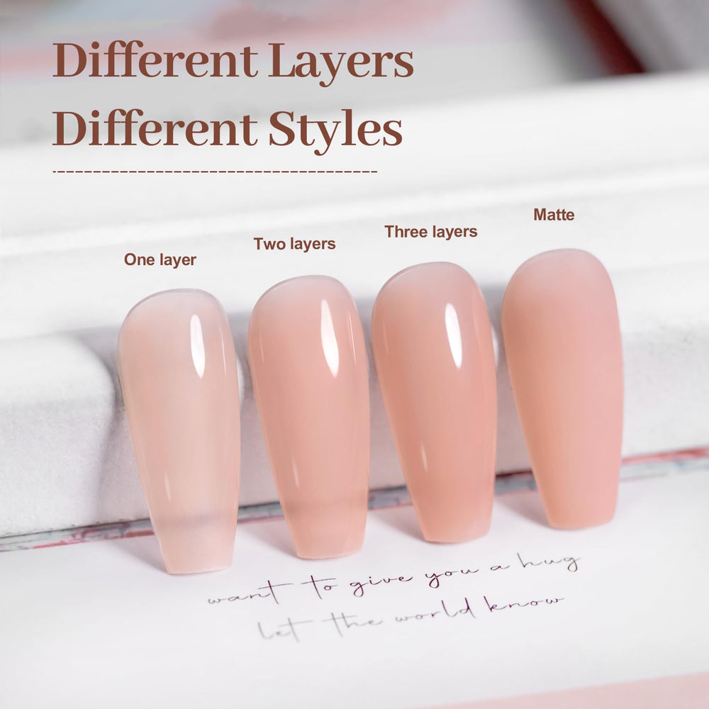 RARJSM French manicure setup with nude base coat for clean edge