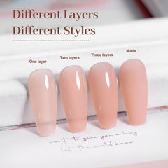 RARJSM French manicure setup with nude base coat for clean edge