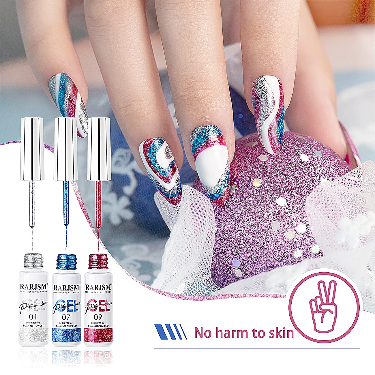 RARJSM Gift-ready nail art set packaging for celebrations