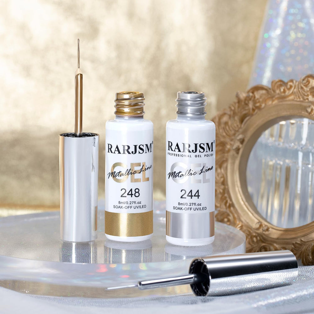 RARJSM gel liner with built-in thin brush eases precise nail art