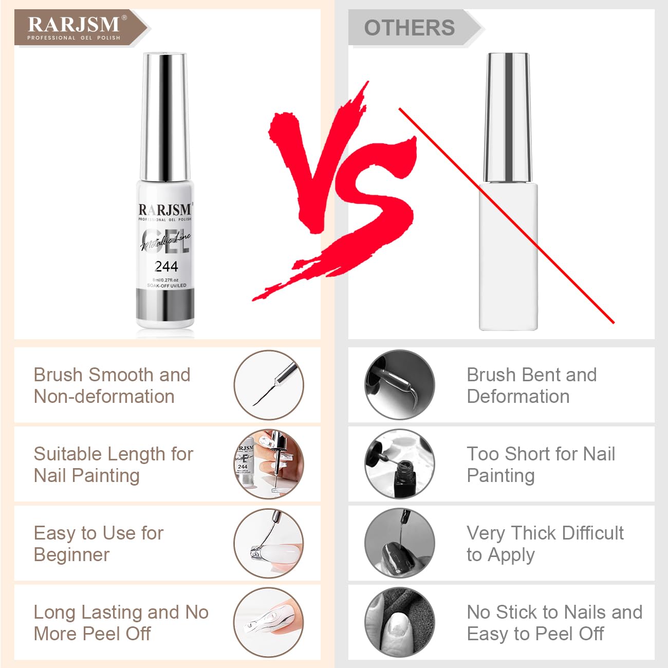 RARJSM 8ml bottle provides sizable supply for multiple designs