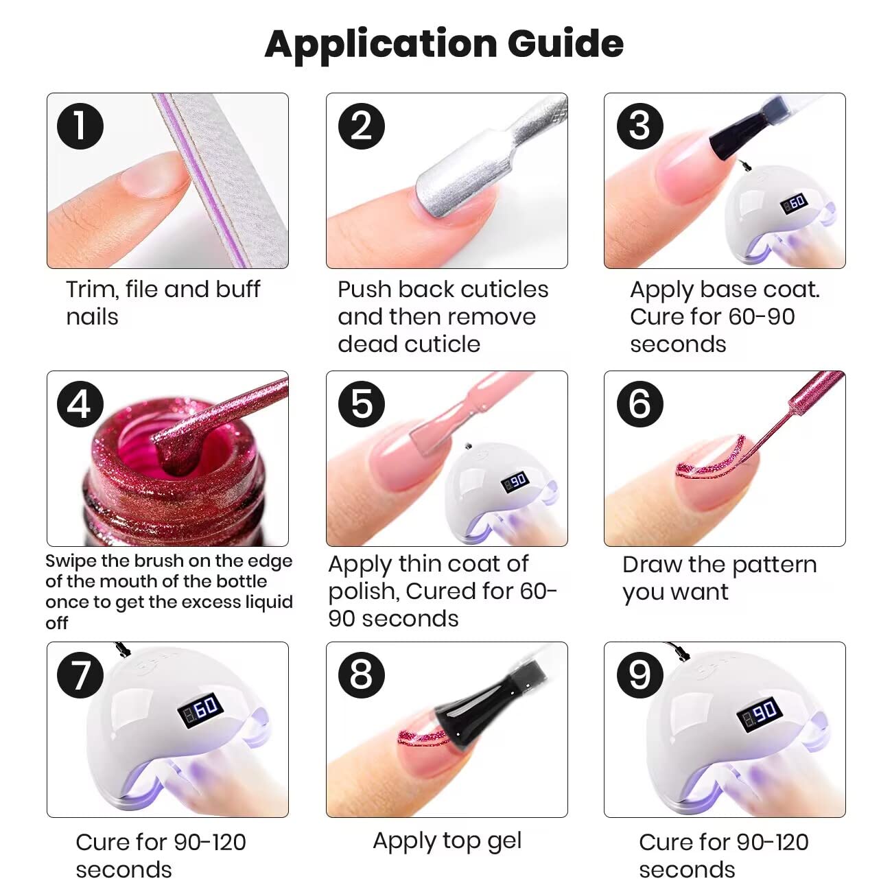 RARJSM purple liner gel adds depth for gradient art and intricate patterns
