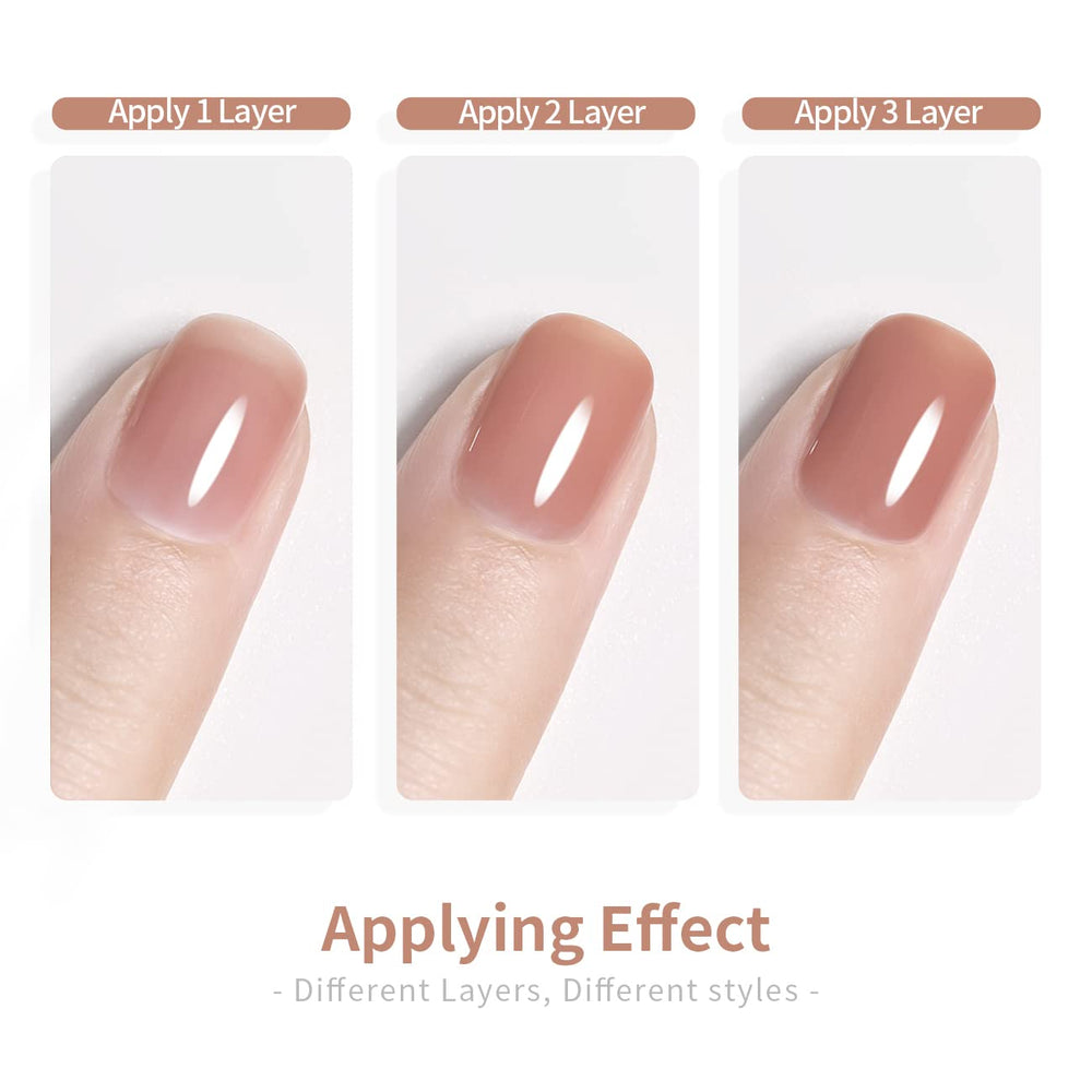 RARJSM milky white gel bottle provides a clean, French-ready base.