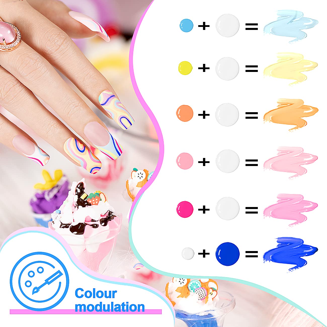 RARJSM nail art design demo image showcases precise patterns