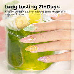 RARJSM nail charms adhesive gel secures gems and decorations firmly.