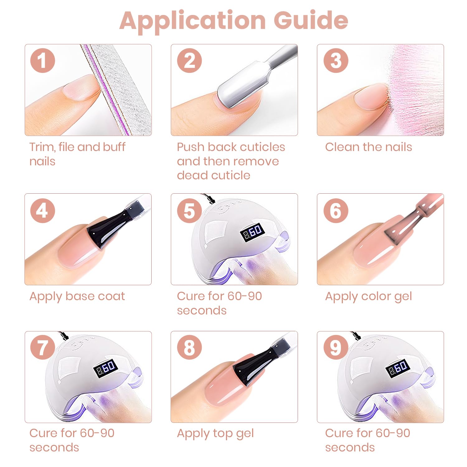 RARJSM natural-color gel wear test on nails implies subtle, versatile color